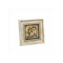 Baykuş Baskılı Taş Tablo 20x20 528