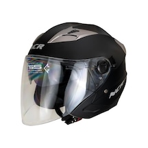 Ncr 708 Yarım Yazlık Kask Mat Siyah Güneş Vizörlü Diğer