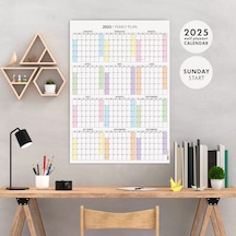 Amerikan Standardı 2026 Yıllık Planlayıcı Duvar Takvimi, United States Calendar