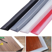 Bosphorusboutique02 200cm Beyaz Silikon Banyo Duş Barajı Şerit Kuru Islak Ayırma Sıvı Tutucu Beyaz