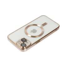 Apple iPhone  Uyumlu- 14 Kılıf Kross Magneticsafe Kapak - Gold