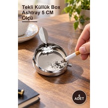 5 Adet Kabartmalı Yöresel Küllük Kutusu Tekli Küllük Box Ashtray 5 Cm Ölçü