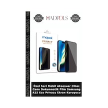 Özel Seri Mobil Aksesuar Cihaz Camı Dokunmatik Film Samsung A15 Eco Privacy Ekran Koruyucu