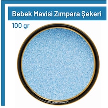 Tos Bebek Mavisi Zımpara Şekeri Renkli Yenilebilir Şeker 100 G