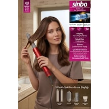 Sinbo Shd-1760 5in1 Saç Şekillendirici Bldc Motor 110000 Rpm Negatif İyon Kırmızı