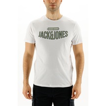 Jack & Jones Jorbooster Ss Crew Neck Beyaz Erkek Kısa Kol T-shirt 000000000101112350
