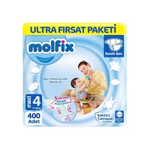 Molfix Bebek Bezi 4 Beden Ultra Fırsat Paketi 100x4 400 Adet 4'lü