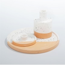 Terrazzo Desenli Mumluk Ve Tütsülük