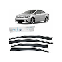 Sunplex Toyota Corolla 2013-2018 Krom Cam Rüzgarlığı 4 Parça