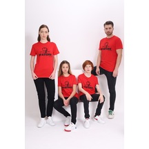 Toontoy Kids Toontoy Unisex Atatürk Baskılı Bisiklet Yaka Kısa Kollu Tişört Kırmızı