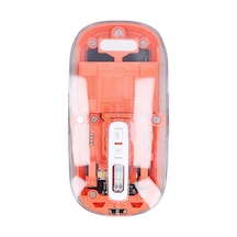 Ergonomik Kablosuz Bluetooth Mouse Turuncu Renkli