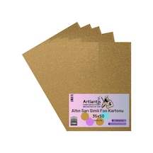 Simli Fon Kartonu 35X50 5 Adet Artlantis Simli Fon Kartonu 35x50