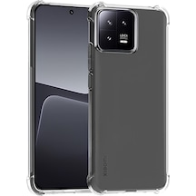 Xiaomi Mi 13 - 13 Pro Antişok Arkası Sert Sararmaz Kenarları Yumuşak Şeffaf Silikon Kılıf