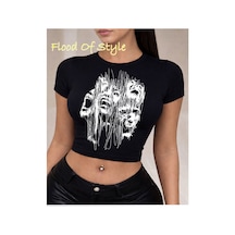 Flood Of Style Siyah Babby Tee Hayaletyüzler Özel Tasarım