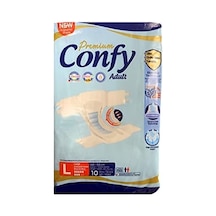 Confy Premium Adult Yetişkin Bezi Large Beden L 1 X 10 Adet