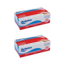 Dolphin Pudrasız Vinil Muayene Eldiveni 2 x 100'lü