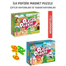 İlk Pofidik Magnet Puzzle Seti Çiftlik Ve Yabani Hayvanlar