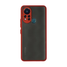 İnfinix Hot 11s Uyumlu Kılıf Montreal Silikon Kapak - Kırmızı