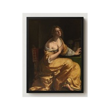 Rönesans Gentileschi Magdalena'nın Tövbesi Çerçevesiz Poster 21x30 Cm A4 Tablo Rönesans Klasik Sanat