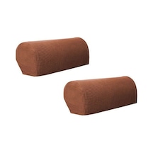 Geekyou Kahverengi Çözülür Lastikli Koltuk Koltuk Dirsek Koruması 1 Çift - 55cm Uzunlukta Poliester Malzeme Kahverengi