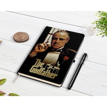 Kişiye Özel Godfather Baba Tasarımlı Siyah Defter Ve Kalem Hediye (492804211)