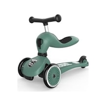 Oturaklı Çocuk Scooter - Yeşil Renkli Ve Dayanıklı Tasarım Açık Mavi