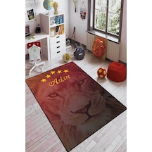 Sarı Ve Kırmızı Kaymaz Tabanlı Yıkanır Taraftar Halısı Kd105n11 Sarı - Kırmızı