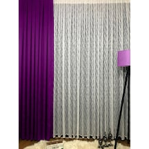 Evdepo Home Kullanıma Hazır Örme Tül Perde (541785485)