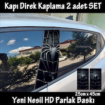 Örümcek Folyo - 2kapı İçin 2adet Sticker Kaplama - Tuning Modifiye