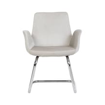 Markaelz Krom Metal Ayaklı Bekleme Koltuğu Pescado Bej