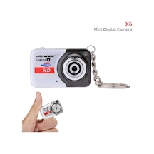 X6 Taşınabilir Ultra Mini Yüksek Yoğunluklu Dijital Kamera Mini Dv Desteği 32gb X6 Grey With 16gb Tf Card X6 Grey Gri