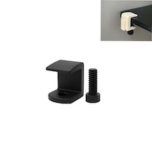 Siyah Renk Özel 3d Baskı Mengene Modüler Masa Düzenleyiciler Kablo Tutucu, Bardak Tutucu, Kalemlik, Tepsi, Kulalık Askısı, Telefon Tutucu, 2'li Askı Için Ek Aparattır