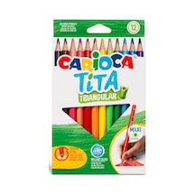 Carioca Tita Maxi 12'li Jumbo Kuru Boya Kalemi / 42789 Karışık