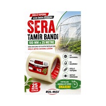Sera Tamir Bandı 100 Mm X 25 Metre Şeffaf Uv Dayanımlı Güçlü Yapışkanlı Sera Naylonu Onarım Bandı