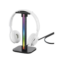 Masaüstü Oyuncu Kulaklık Rgb Standı Zr715 Acı Kahverengi