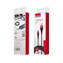 Sl003 Usb To Type-c 3a Hızlı Şarj Ve Data Kablosu Siyah 1.2 Metre