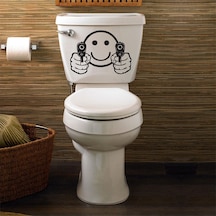 Wc Klozet için Ateş Ediyor Sticker Yapıştırma Model1