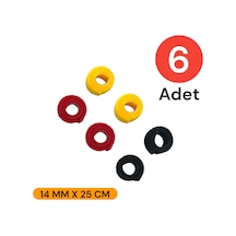 Tek-iş 14 Mm X 25 Cm Kablo Düzenleyici Kablo Bağı Cırt Cırt Bant Sök Tak Kullan 6 Adet