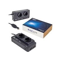 12 Volt 200 Watt, 4 Usb, 2 Priz, Dijital, Çakmaktan Power İnverter,