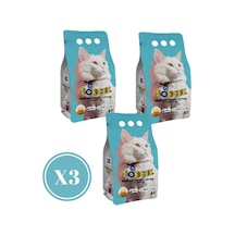 Boncuk Marsilya Sabun Kokulu Topaklaşan Bentonit Kedi Kumu 3 x 5 L