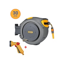 Hozelock 2403-3535h Otomatik Geri Sarımlı Bahçe Makarası 30mt +tabanca Seti