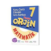 Orjin 7.sınıf Matematik Konu Özetli Soru Bankası