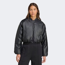 Adidas Pleather Bomber Kadın Siyah Ceket Jx5332