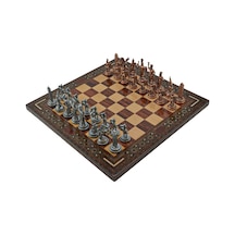 Gifthome Metal Satranç Takımı-seti Orta Yunan Antik Taş Ve Gül