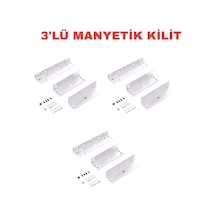 Sarkey Sr-500 Zl Aparat 500 Kg Manyetik Kilit Montaj Bağlantı Kiti 3 Adet