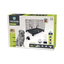 M-pets Voyager Tekerlekli 2 Kapılı Köpek Kafesi Xlarge Siyah 106x71x76 Cm 244-52013.04