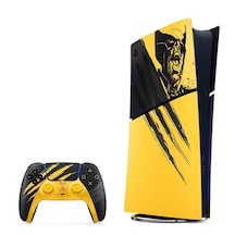 Sony Playstation Digital Edition 825 GB Oyun Konsolu Marvel Wolverine Battle Yellow Sınırlı Sürüm