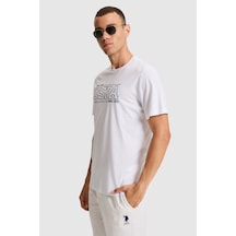 U.s. Polo Assn. Erkek Tişört 50322421-vr013 Beyaz