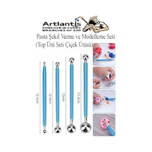Top Uçlu Pasta Şekil Verme Ve Modelleme Seti 4 Lü 1 Paket Top Ütü Çiçek Ütüsü Şeker Hamuru Şekillendirme Pasta Fondan