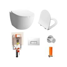 VitrA 800-1868 Sento Rim-Ex Asma Klozet + VitrA Gömme Rezervuar